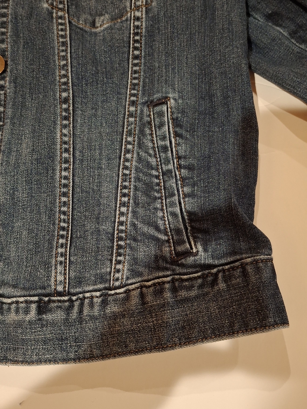 a.n.a Dark Blue Denim Jacket for Women - Picture 4 of 16